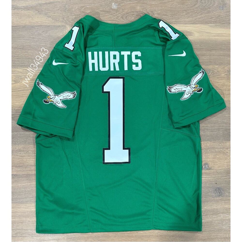 AUTHENTIC Nike Jalen Hurts Philadelphia Eagles Kelly Green Limited Jersey Xxl